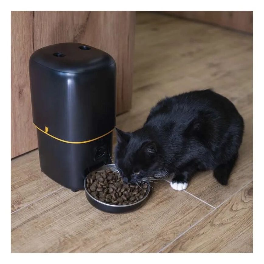Automatische voerdispenser 4 l/5V/3xD zwart Wi-Fi