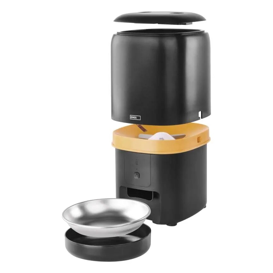 Automatische voerdispenser 4 l/5V/3xD zwart Wi-Fi