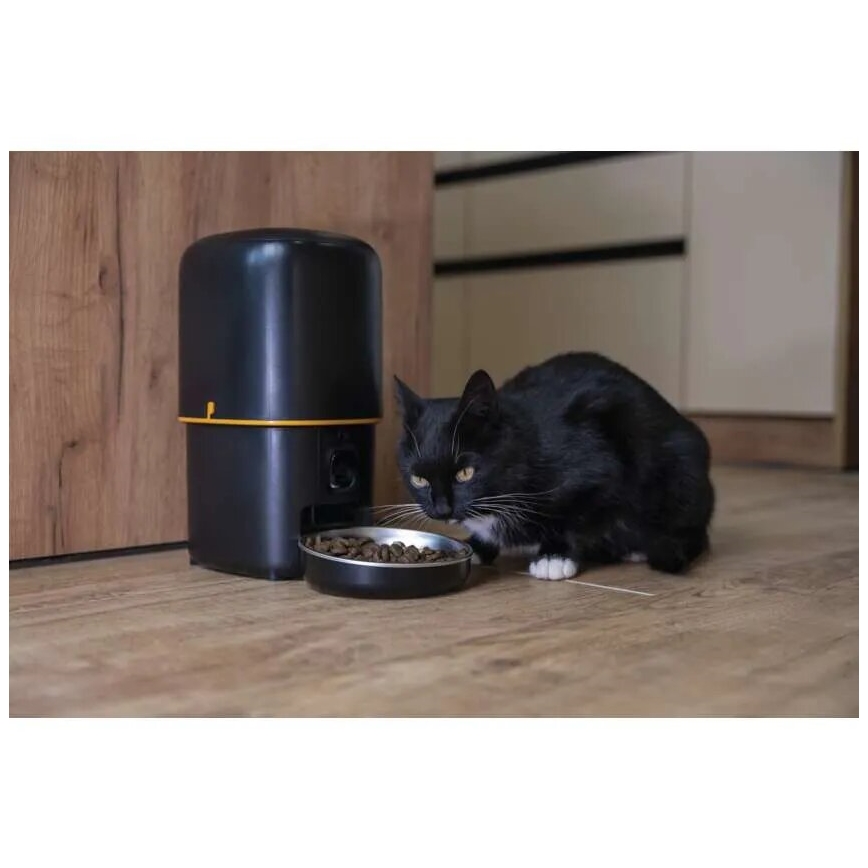 Automatische voerdispenser met microfoon en camera 4l/5V/3xD Wi-Fi