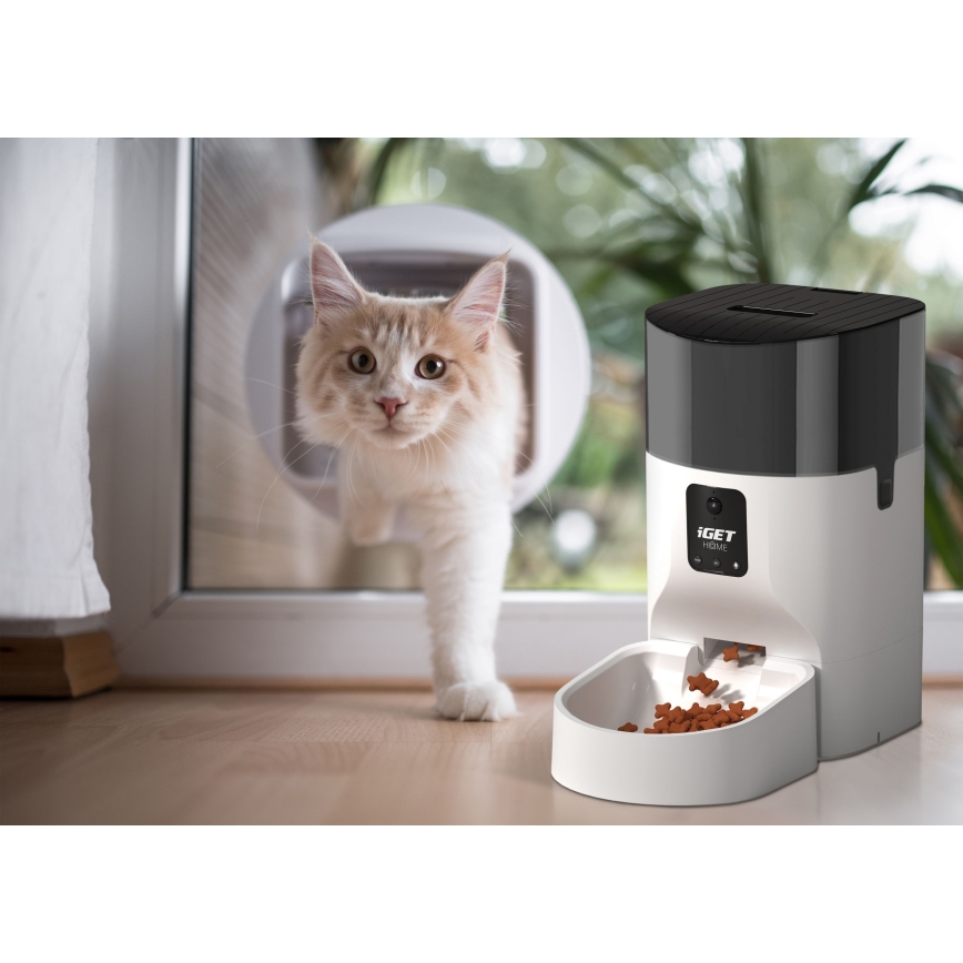 Automatische voerdispenser met microfoon en camera 9l/230V Wi-Fi