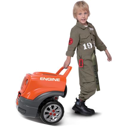 Autoreparatiewerkplaats voor kinderen 3xAAA + 1xCR2025 oranje/grijs