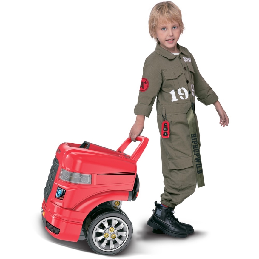 Autoreparatiewerkplaats voor kinderen 3xAAA + 1xCR2025 rood