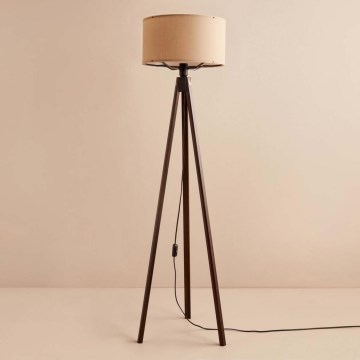 AYD 1xE27/40W/230V bruine/beige vloerlamp