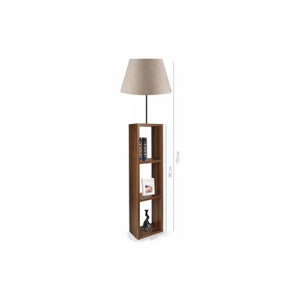 AYD 1xE27/40W/230V bruine/grijze vloerlamp