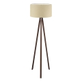 AYD 1xE27/40W/230V vloerlamp beige/bruin
