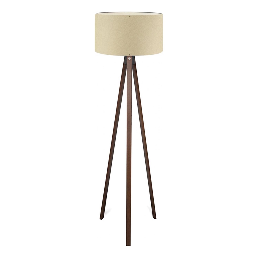 AYD 1xE27/40W/230V vloerlamp beige/bruin