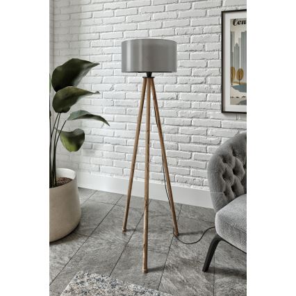 AYD 1xE27/40W/230V zwarte/brown vloerlamp