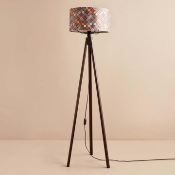 AYD Vloerlamp 1xE27/40W/230V bruin/multi-kleur