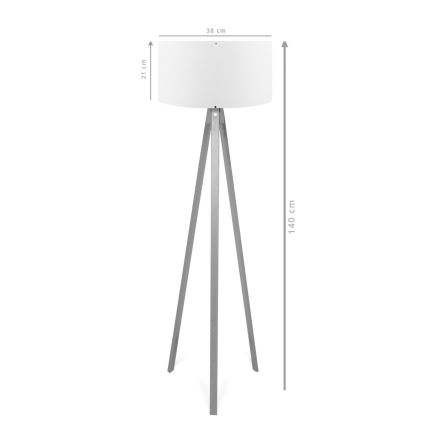 AYD Vloerlamp 1xE27/40W/230V Bruin/rood