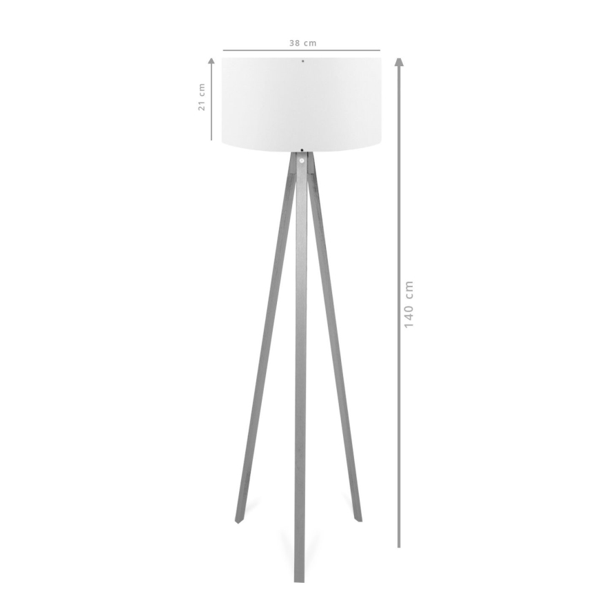 AYD Vloerlamp 1xE27/40W/230V Bruin/rood