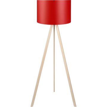 AYD Vloerlamp 1xE27/40W/230V Rood/Beige