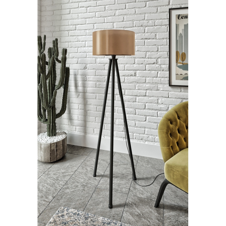 AYD vloerlamp 1xE27/40W/230V zwart/bruin