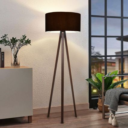 AYD Vloerlamp 1xE27/40W/230V Zwart/Bruin
