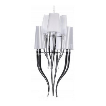 Azzardo AZ0173 - Lustre sur chaîne DIABLO 12xE14/11W/230V blanche