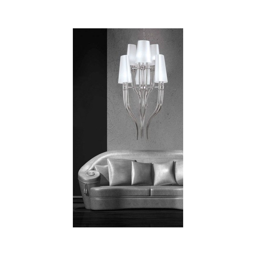 Azzardo AZ0173 - Lustre sur chaîne DIABLO 12xE14/11W/230V blanche