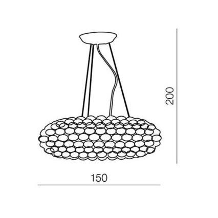 Azzardo AZ0289 - Hanglamp aan koord ACRYLIO 6xT5/40W/230V