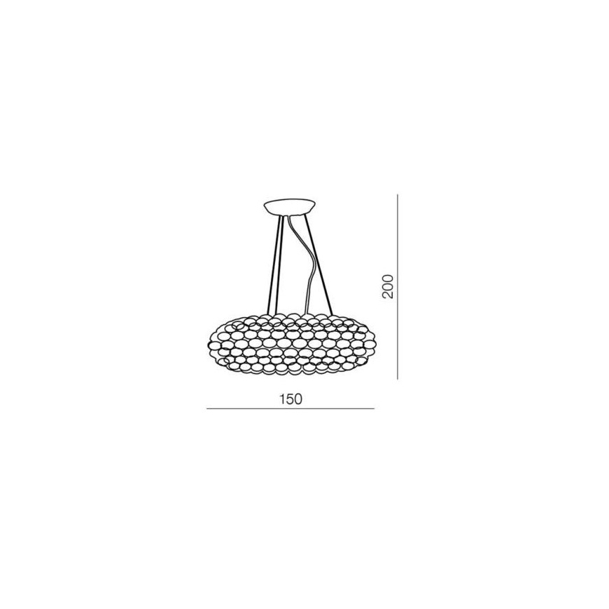 Azzardo AZ0289 - Hanglamp aan koord ACRYLIO 6xT5/40W/230V