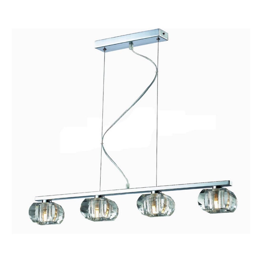 Azzardo AZ0493 - Hanglamp aan koord RUBIC 4xG9/40W/230V