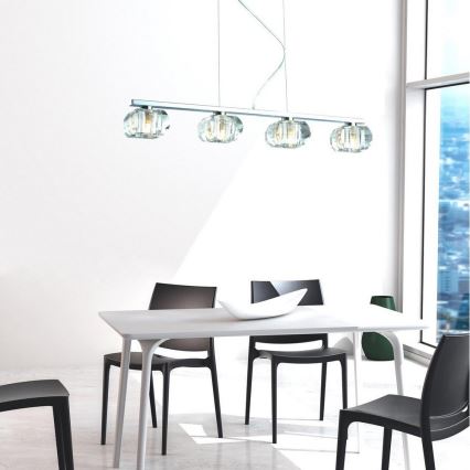 Azzardo AZ0493 - Suspension avec fil RUBIC 4xG9/40W/230V