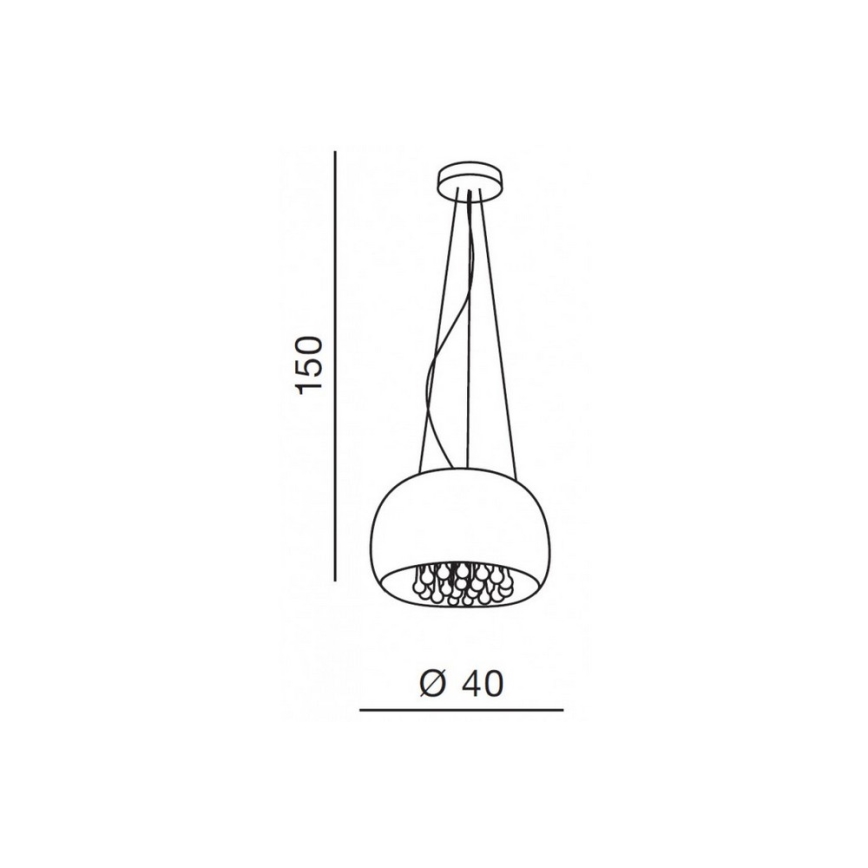 Azzardo AZ0699 - Plafondverlichting BURN 5xG9/40W/230V