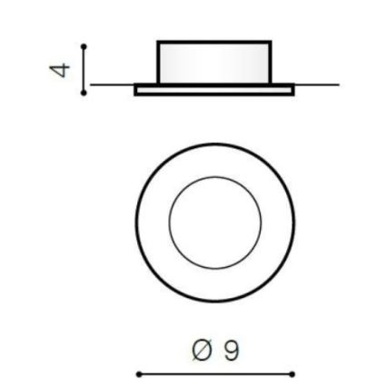 Azzardo AZ0810 - Badkamer inbouwverlichting EMILIO 1xGU10/50W/230V IP54