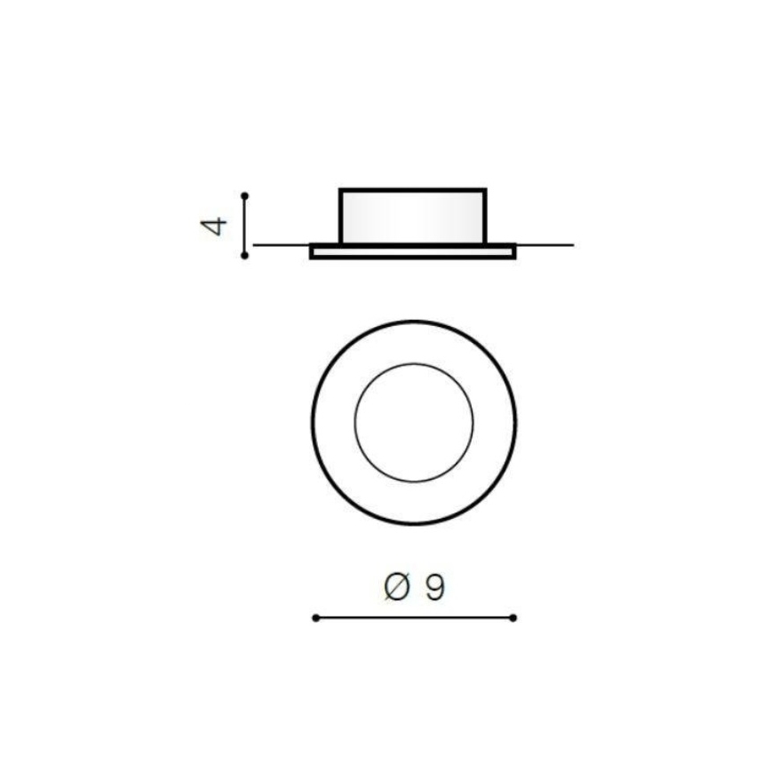 Azzardo AZ0810 - Badkamer inbouwverlichting EMILIO 1xGU10/50W/230V IP54