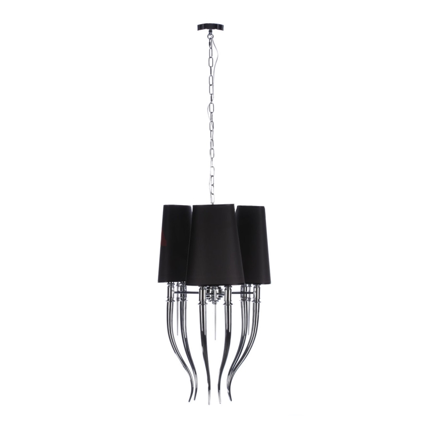 Azzardo AZ1345 - Hanglamp aan ketting DIABLO 6xE14/11W/230V zwart