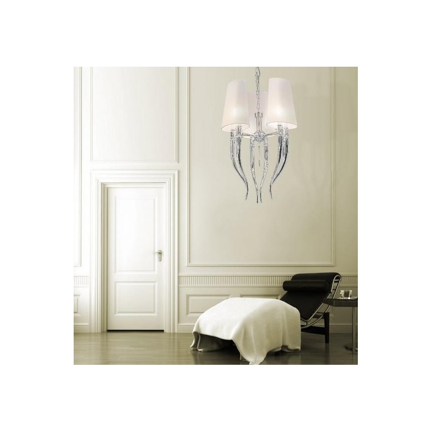 Azzardo AZ1345 - Hanglamp aan ketting DIABLO 6xE14/11W/230V zwart