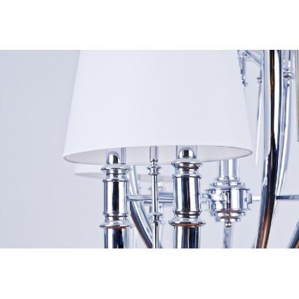 Azzardo AZ1389 - Hanglamp aan ketting DIABLO 12xE14/11W/230V wit