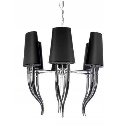 Azzardo AZ1390 - Suspension avec chaîne DIABLO 12xE14/11W/230V noir