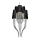Azzardo AZ1417 - Hanglamp aan ketting DIABLO 12xE14/11W/230V zwart