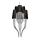 Azzardo AZ1417 - Hanglamp aan ketting DIABLO 12xE14/11W/230V zwart