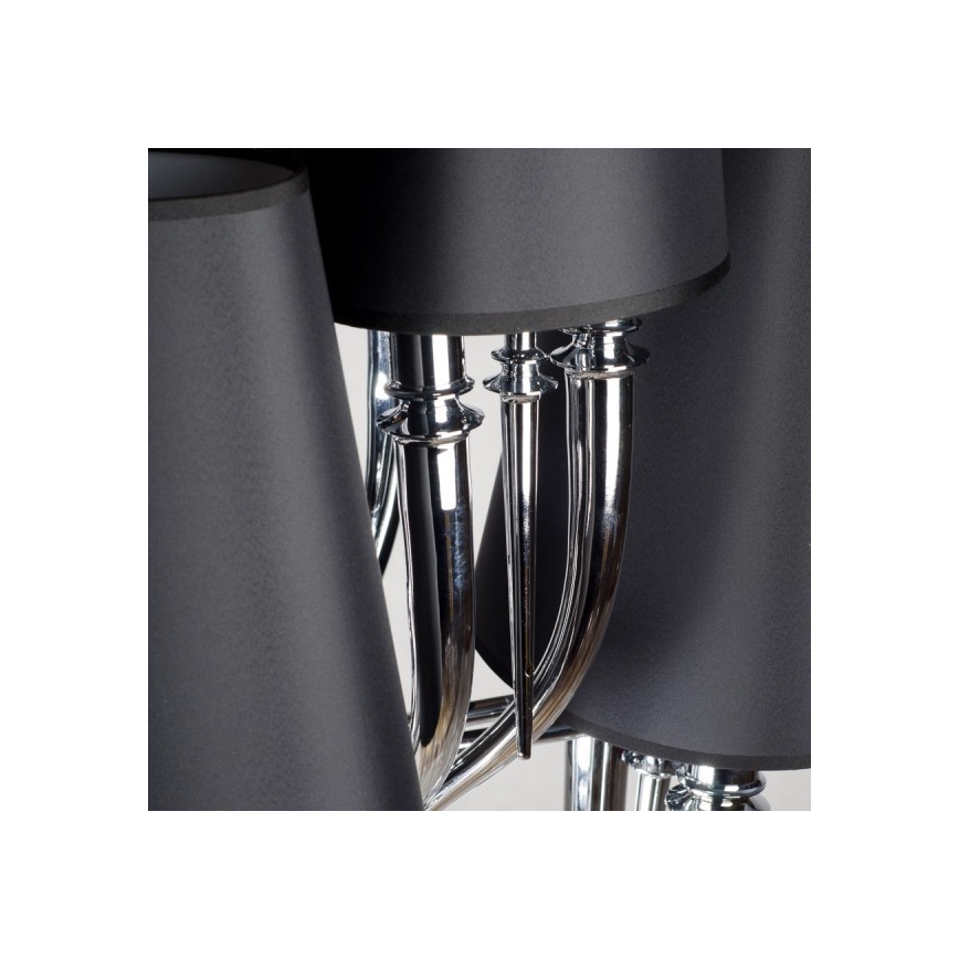 Azzardo AZ1417 - Hanglamp aan ketting DIABLO 12xE14/11W/230V zwart