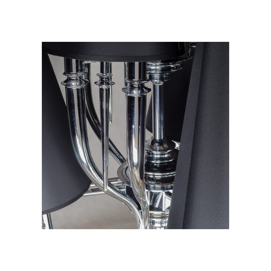 Azzardo AZ1417 - Lustre sur chaîne DIABLO 12xE14/11W/230V noir