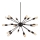 Azzardo AZ1657 - Hanglamp met vaste pendel ORBIT 18xE27/60W/230V