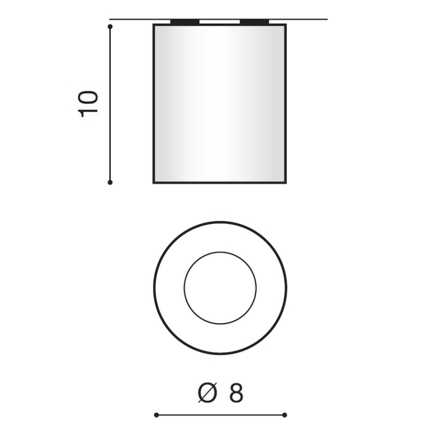 Azzardo AZ2559 - Plafondverlichting buiten ARO 1xGU10/50W/230V IP54