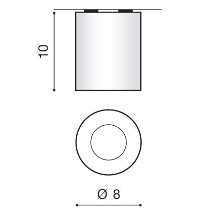 Azzardo AZ2559 - Plafonnier extérieur ARO 1xGU10/50W/230V IP54