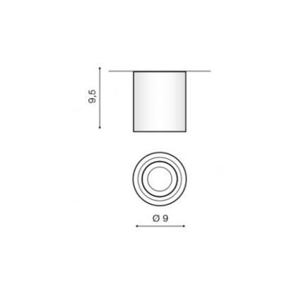 Azzardo AZ2690 - Plafonnier salle de bain BRANT 1xGU10/50W/230V IP44