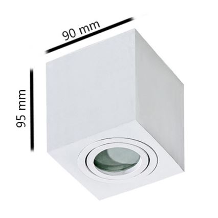 Azzardo AZ2822 - Badkamer Plafond Lamp BRANT 1xGU10/50W/230V IP44