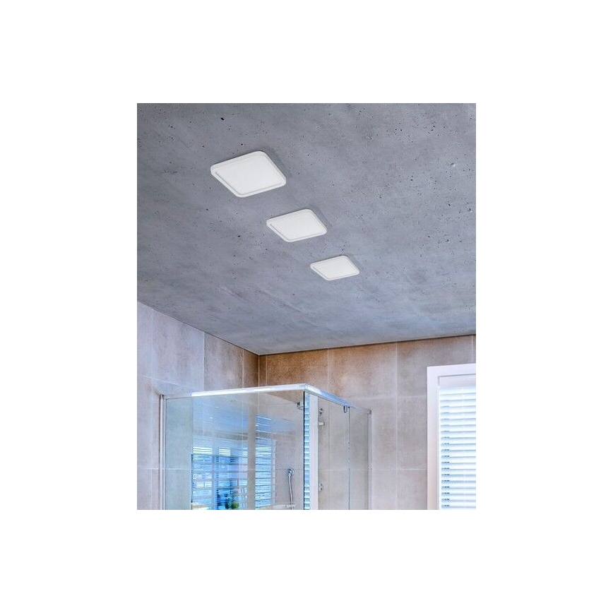 Azzardo AZ2837 - Hangende LED Badkamer plafond verlichting SLIM 1xLED/12W/230V IP44 CRI 90
