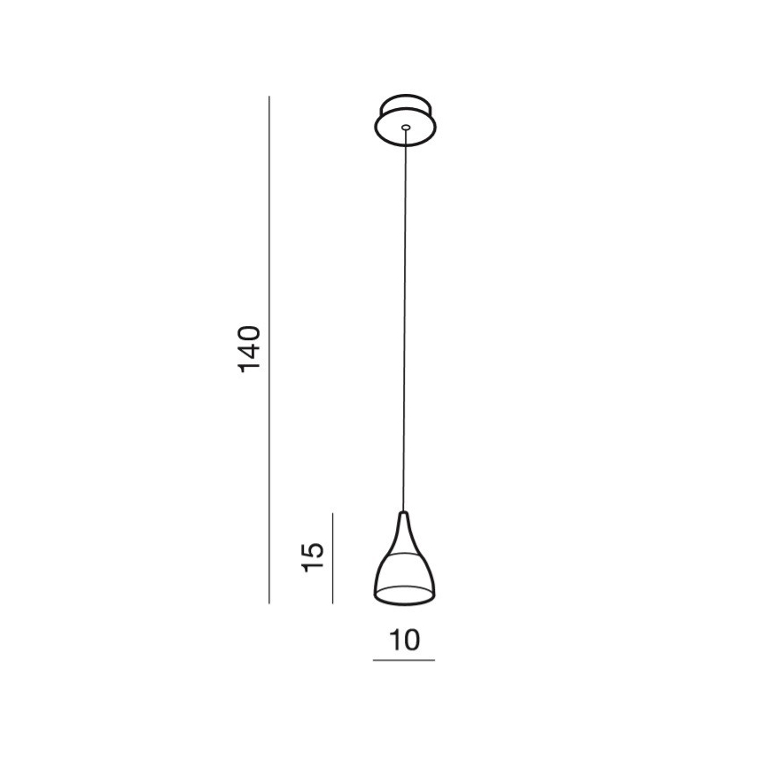 Azzardo AZ2847 - Suspension LED avec fil DALMATIA 1xLED/5W/230V