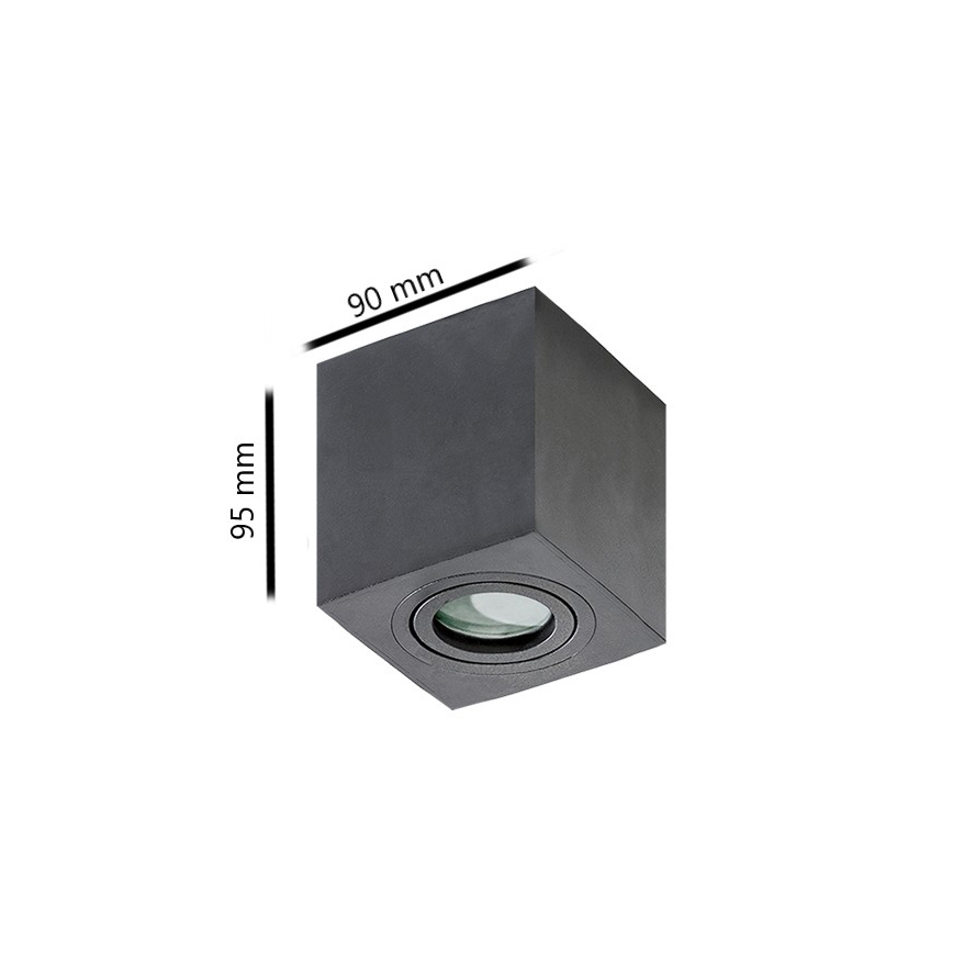 Azzardo AZ2878 - Plafonnier salle de bain BRANT 1xGU10/50W/230V IP44