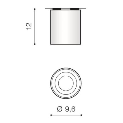 Azzardo AZ2955 - Plafonnier BROSS 1xGU10/50W/230V