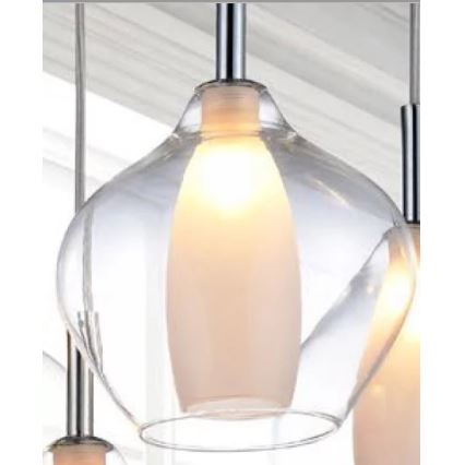 Azzardo AZ3074 - Hanglamp aan koord AMBER 1xG9/40W/230V