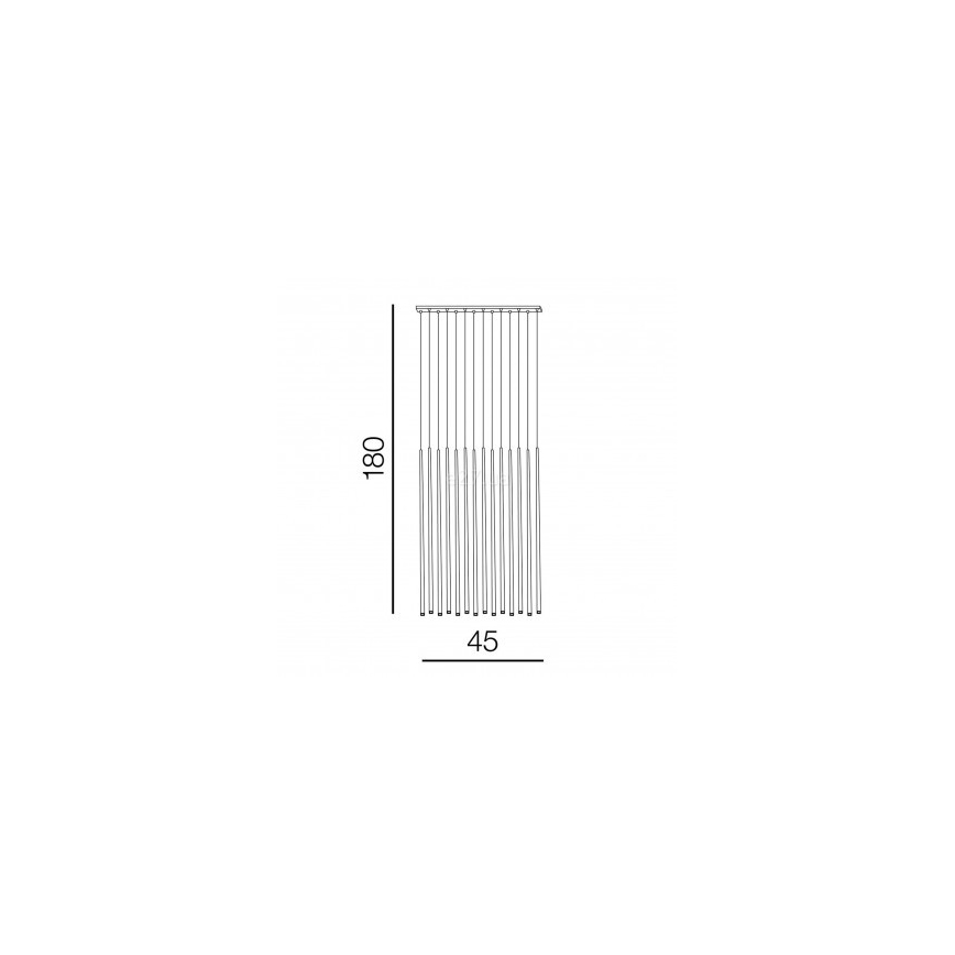 Azzardo AZ3424 - LED Hanglamp aan koord LOUISE 14xLED/3W/230V