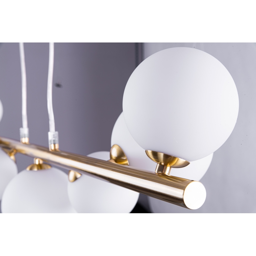 Azzardo AZ4409 - Suspension filaire SYBILLA 7xG9/25W/230V doré