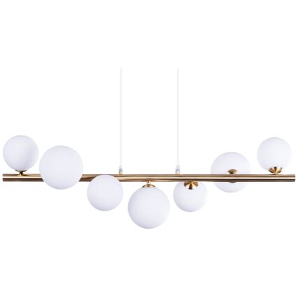 Azzardo AZ4409 - Suspension filaire SYBILLA 7xG9/25W/230V doré