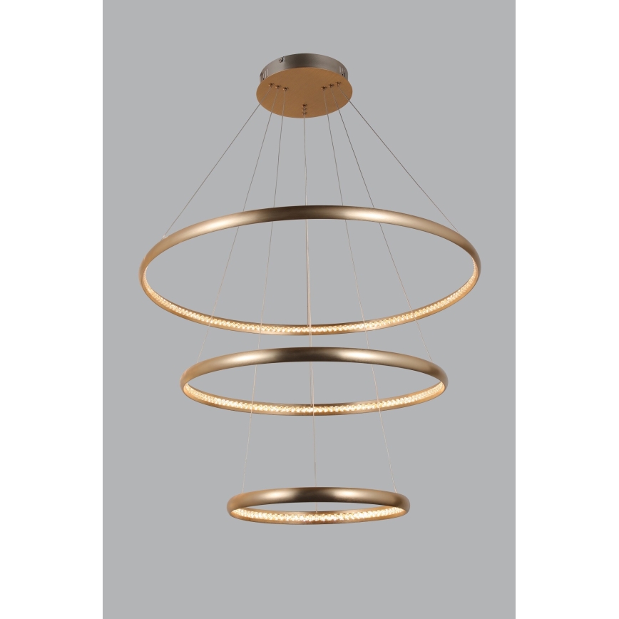 Azzardo AZ4429 - LED Hanglamp aan een koord BRIGHTON LED/55W/230V goud
