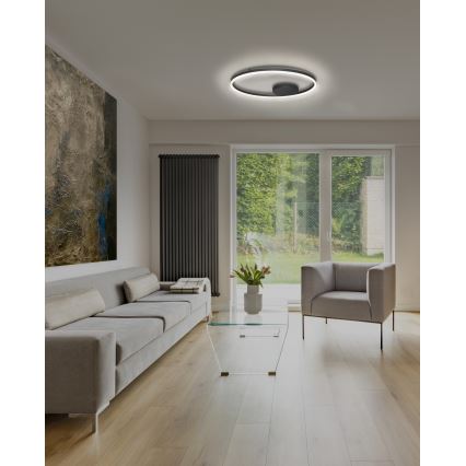 Azzardo AZ4703 - Plafonnier à intensité variable HALO LED/55W/230V noir