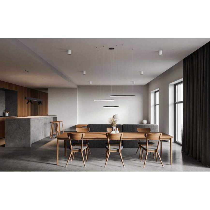 Azzardo AZ4707 - LED Hanglamp aan een koord HALO LED/130W/230V zwart